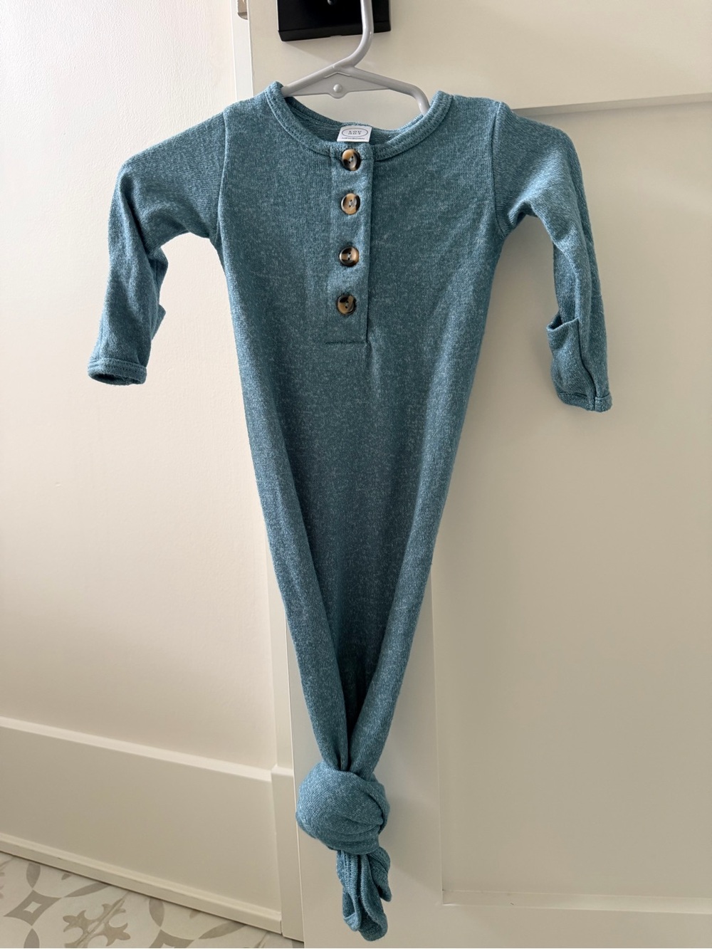 Lou Lou & Company Teal Knot Footie One-Piece